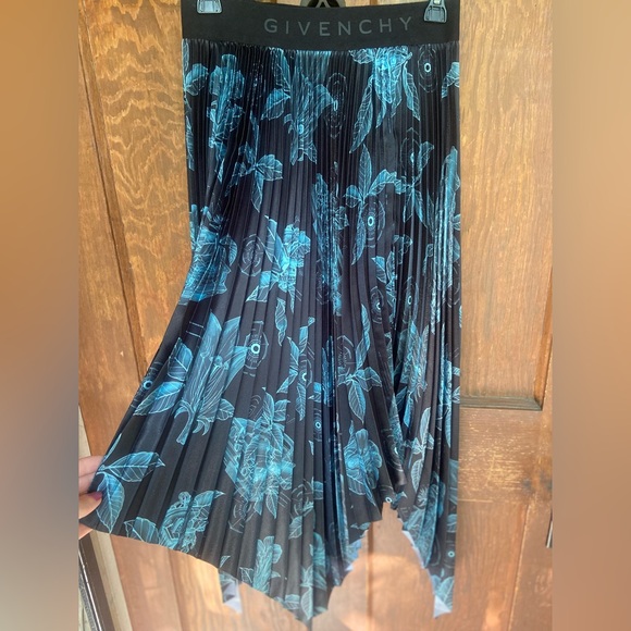 Givenchy Dresses & Skirts - Givenchy Pleated Floral Midi Skirt